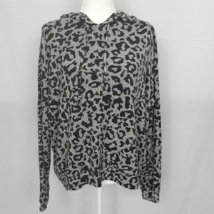 L.O.G.G By H&M Womens Leopard Print Long Sleeve
